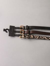 FASHION ASSORTED COLORS BUCKLE WAIST BELT