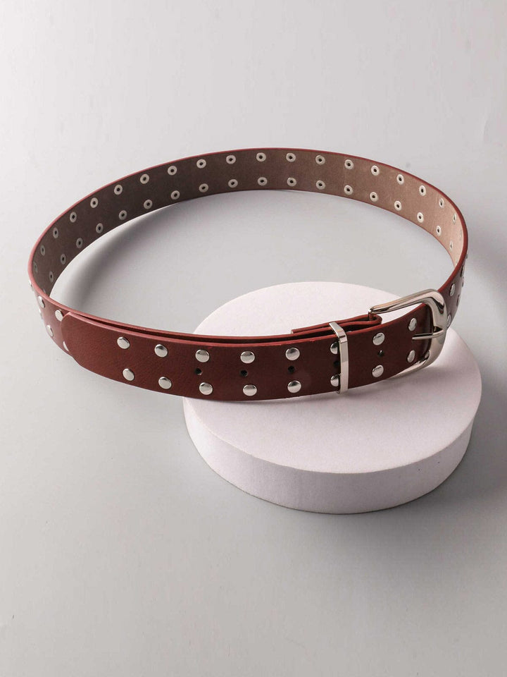 FASHION STUDS DETAILED MEDIUM BUCKLE WAIST BELT