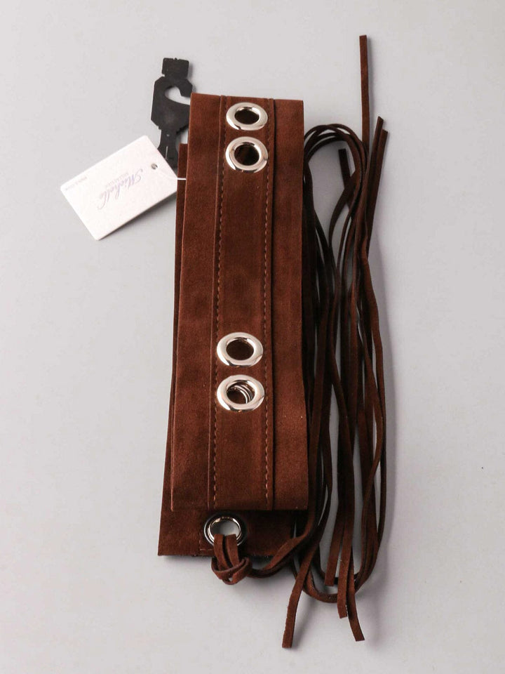 FASHION KEY HOLE DETAILED WAIST BELT