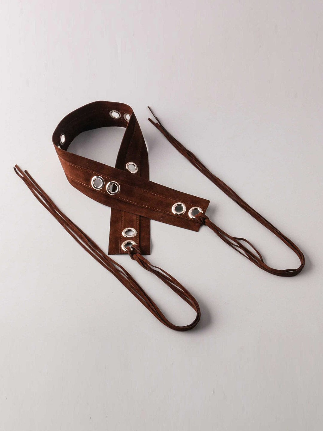 FASHION KEY HOLE DETAILED WAIST BELT