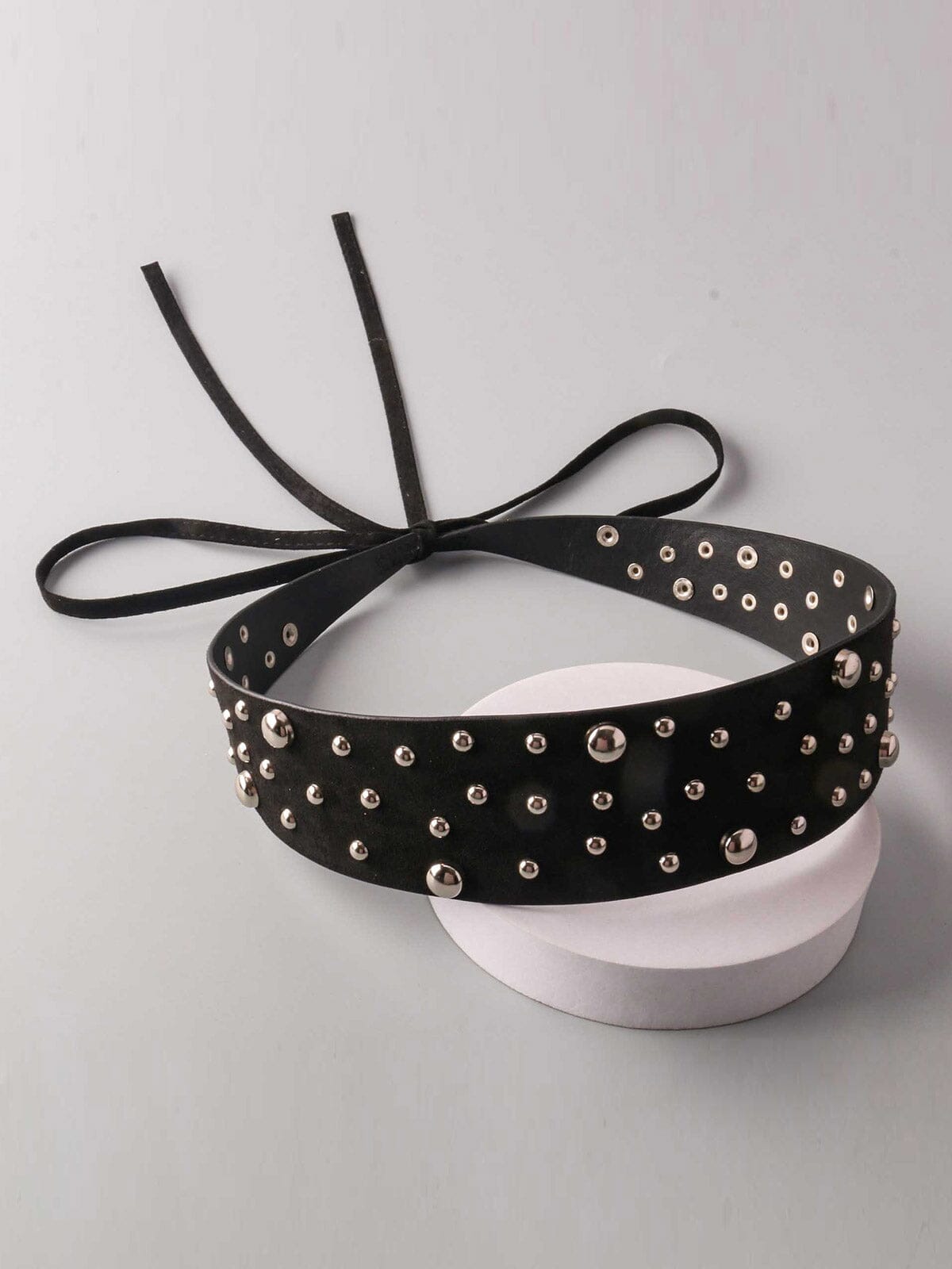 FASHION STUDS DETAILED WAIST BELT