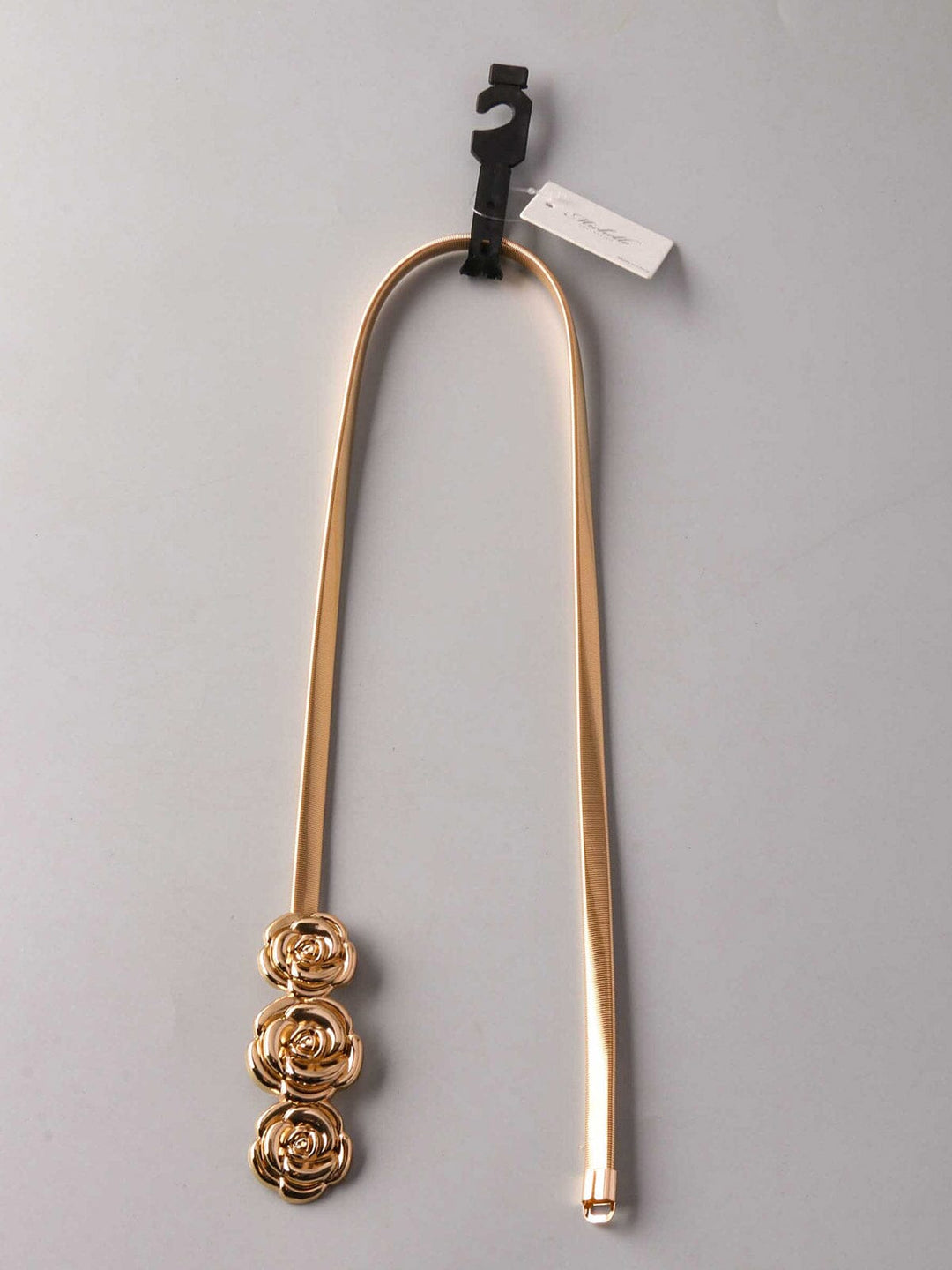 FASHION GOLD ROSES BUCKLE WAIST BELT