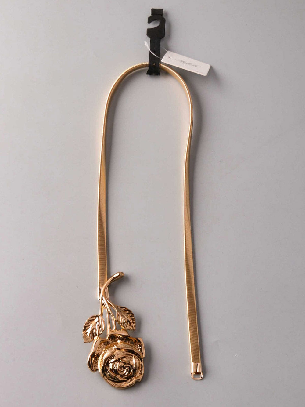 FASHION GOLD ROSE BUCKLE WAIST BELT