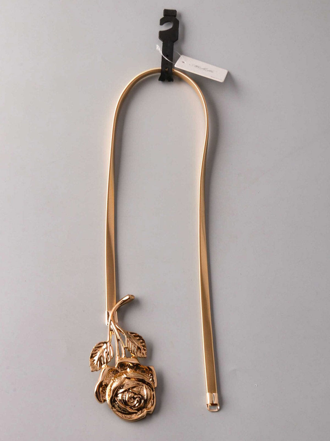 FASHION GOLD ROSE BUCKLE WAIST BELT
