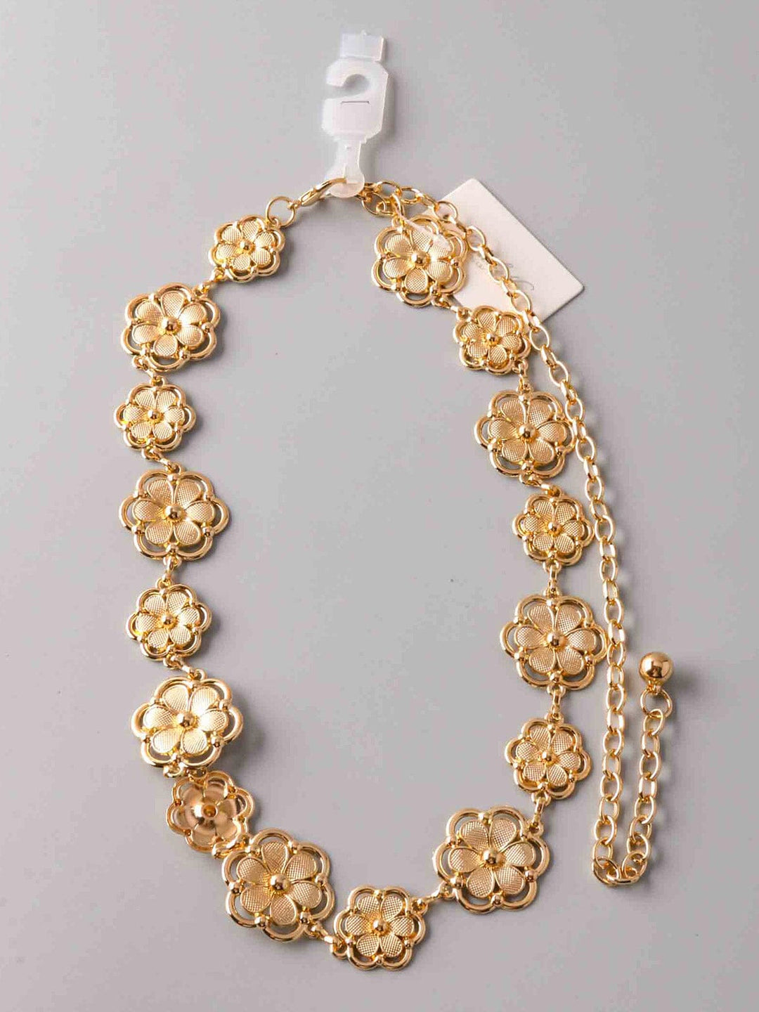FASHION GOLD FLOWERS WAIST BELT