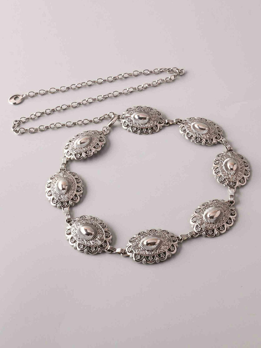 FASHION SILVER BUCKLE WAIST BELT