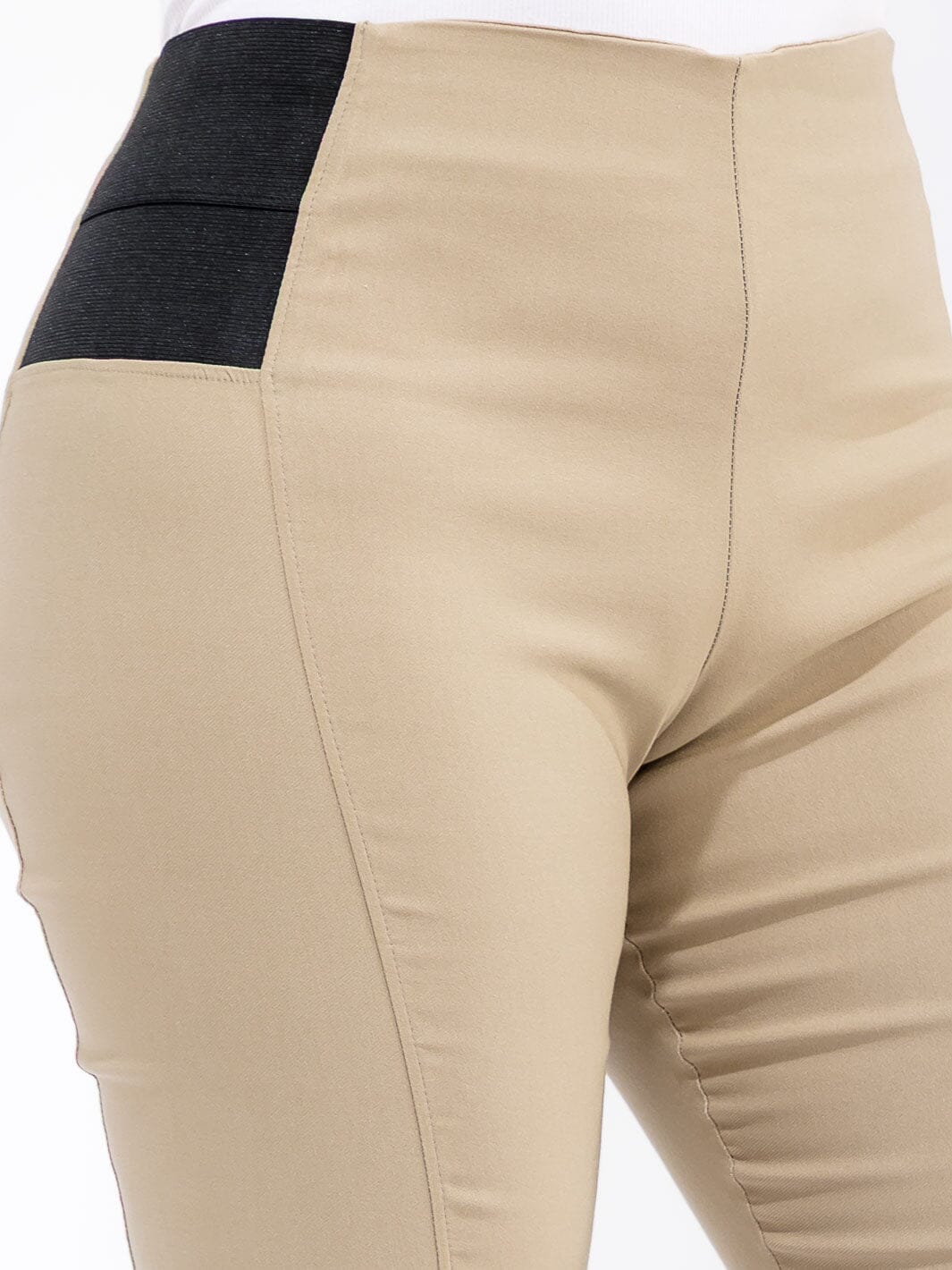 PLUS SIZE ELASTIC WAIST SKINNY LEG PANTS