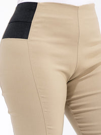 PLUS SIZE ELASTIC WAIST SKINNY LEG PANTS