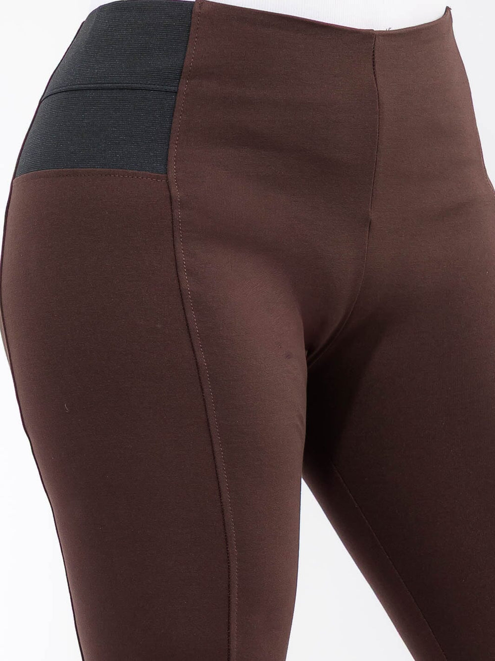 PLUS SIZE ELASTIC WAIST SKINNY LEG PANTS