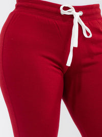 PLUS SIZE ELASTIC WAIST SELF TIE JOGGER FLEECE PANTS