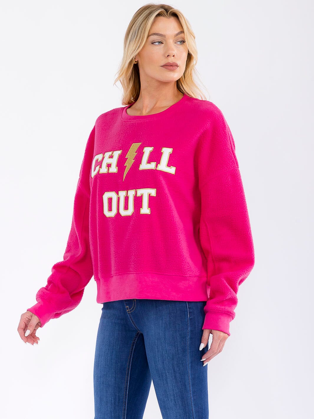 WOMEN'S LONG SLEEVE GRAPHIC PULLOVER SWEATER