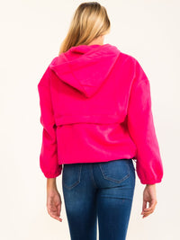 WOMEN'S LONG SLEEVE FRONT POCKETS HOLIDAY PULLOVER HOODED SWEATER