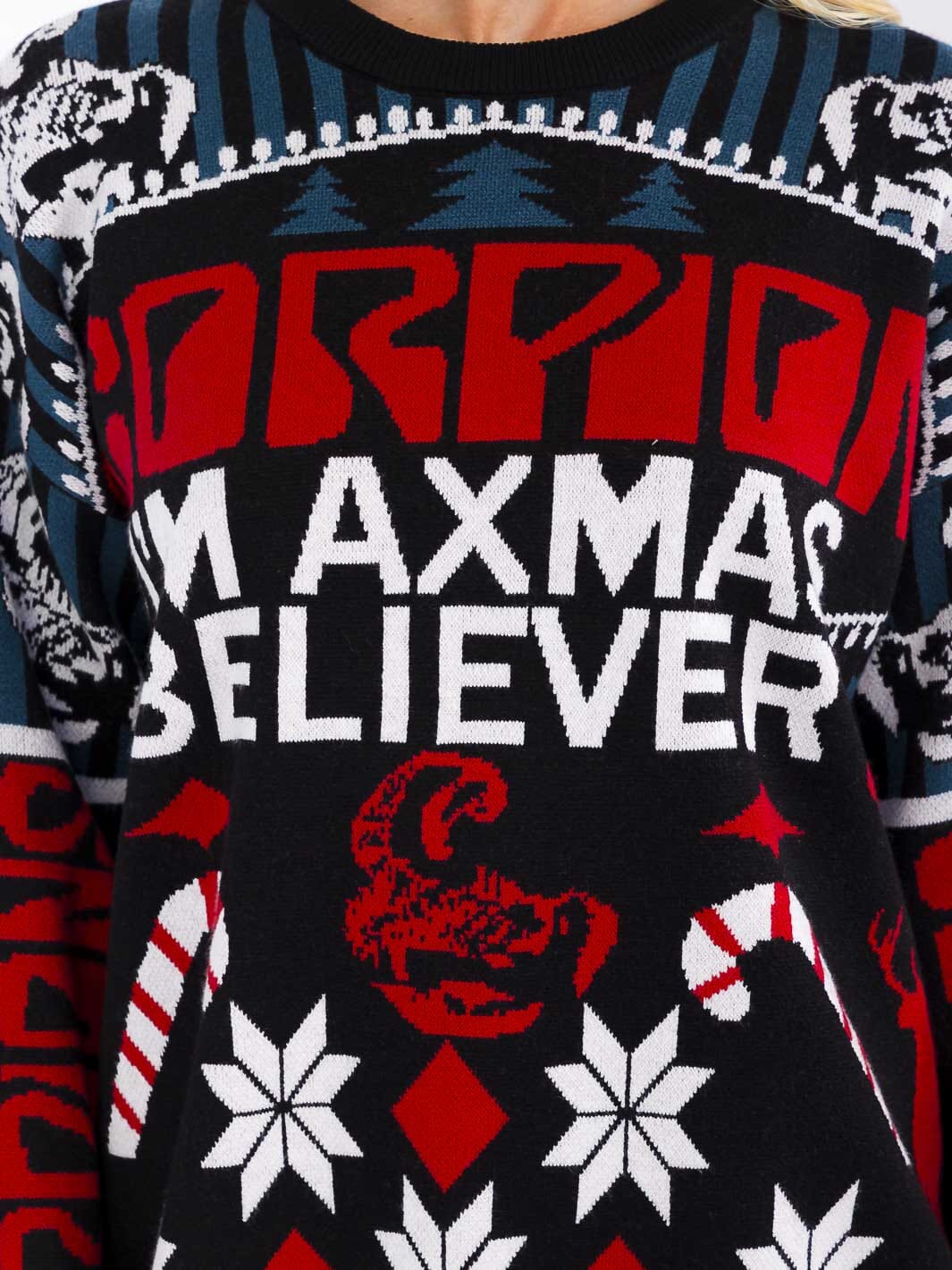 WOMEN'S LONG SLEEVE CHRISTMAS GRAPHIC PULLOVER SWEATER