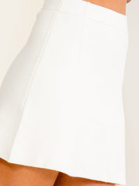WOMEN'S ZIPPER CLOSURE MINI SKIRT