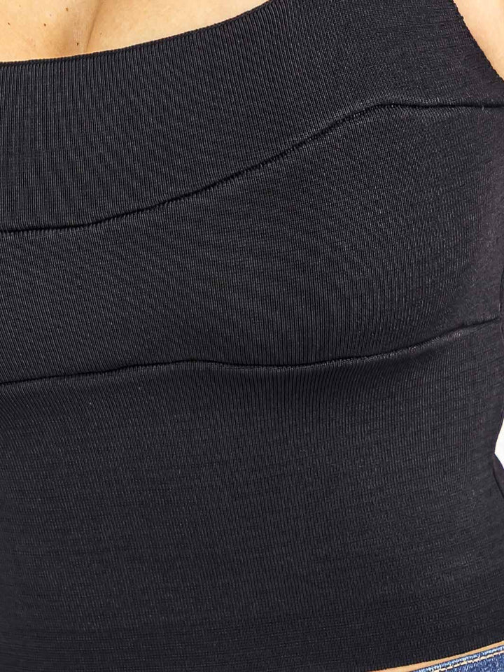 WOMEN'S SLEEVELESS SQUARE NECK BANDAGE TANK TOP
