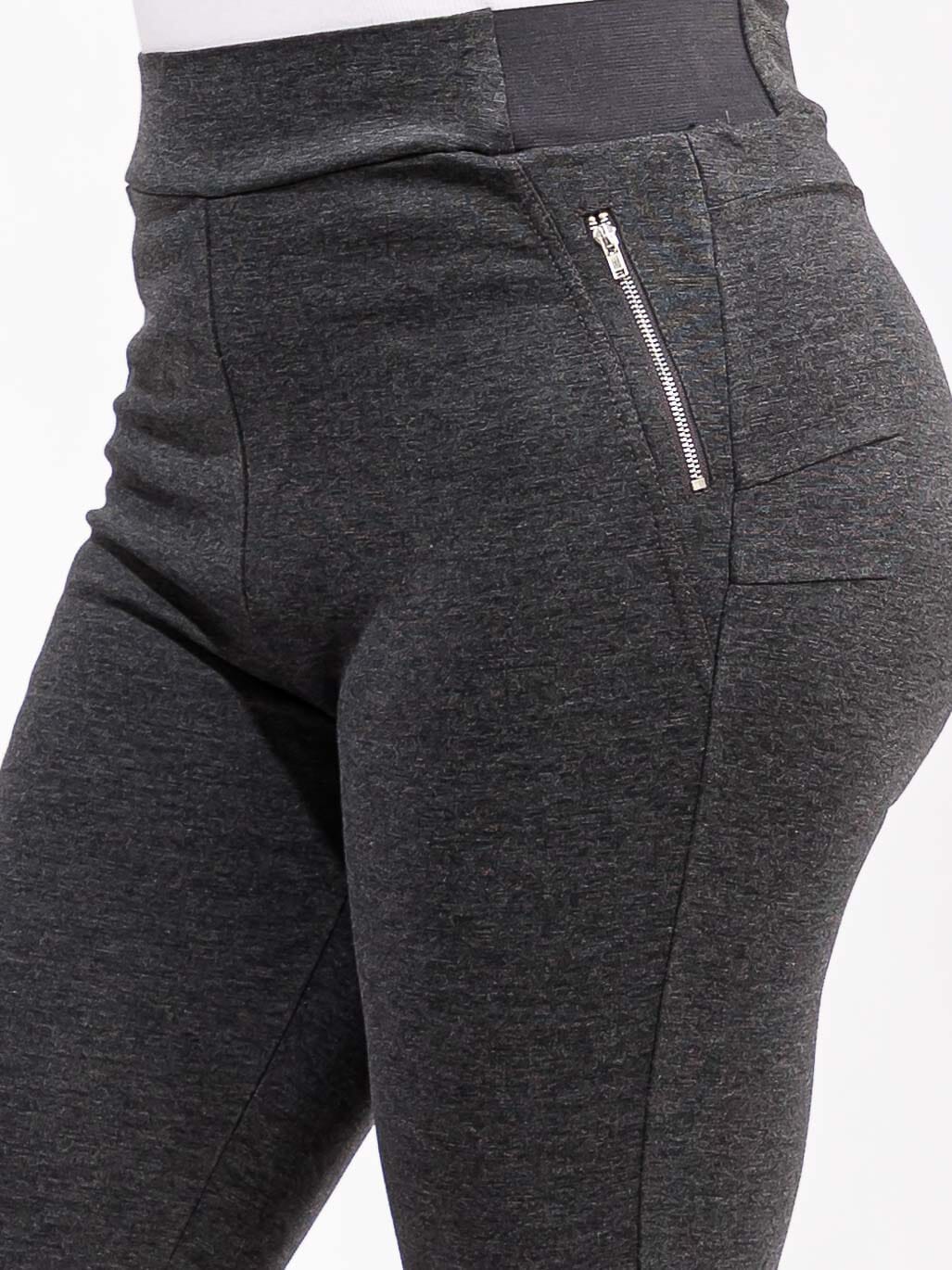 PLUS SIZE ELASTIC WAIST SKINNY LEG PANTS