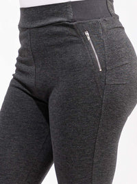 PLUS SIZE ELASTIC WAIST SKINNY LEG PANTS