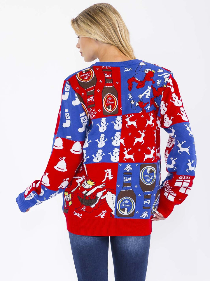WOMEN'S LONG SLEEVE CHRISTMAS GRAPHIC PULLOVER SWEATER