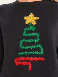 WOMEN'S LONG SLEEVE HOLIDAY PULLOVER SWEATER