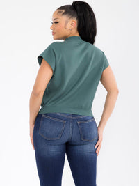 WOMEN'S SHORT SLEEVE SOLID TOP