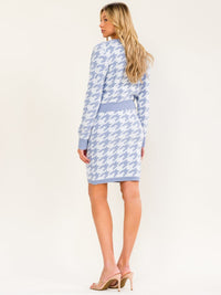 WOMEN'S ELASTIC WAIST PRINT MINI SKIRT