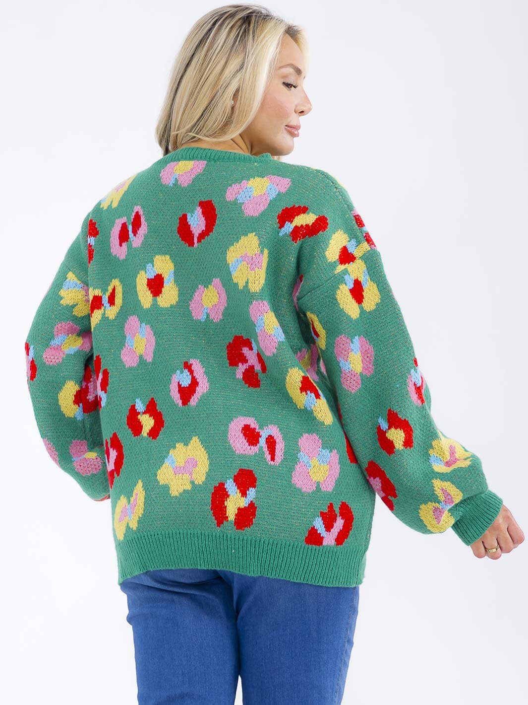 PLUS SIZE LONG MULTI PULLOVER SWEATER