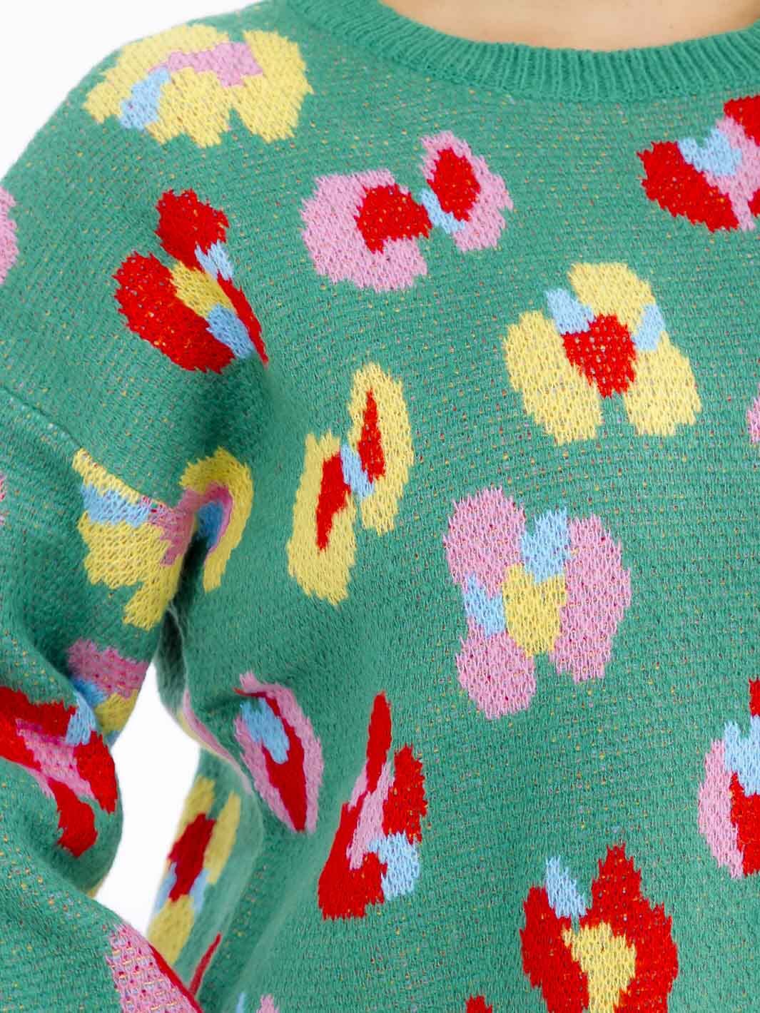 PLUS SIZE LONG MULTI PULLOVER SWEATER