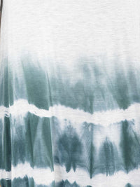 WOMEN'S SHORT SLEEVE TUNIC TIE DYE BLOUSE