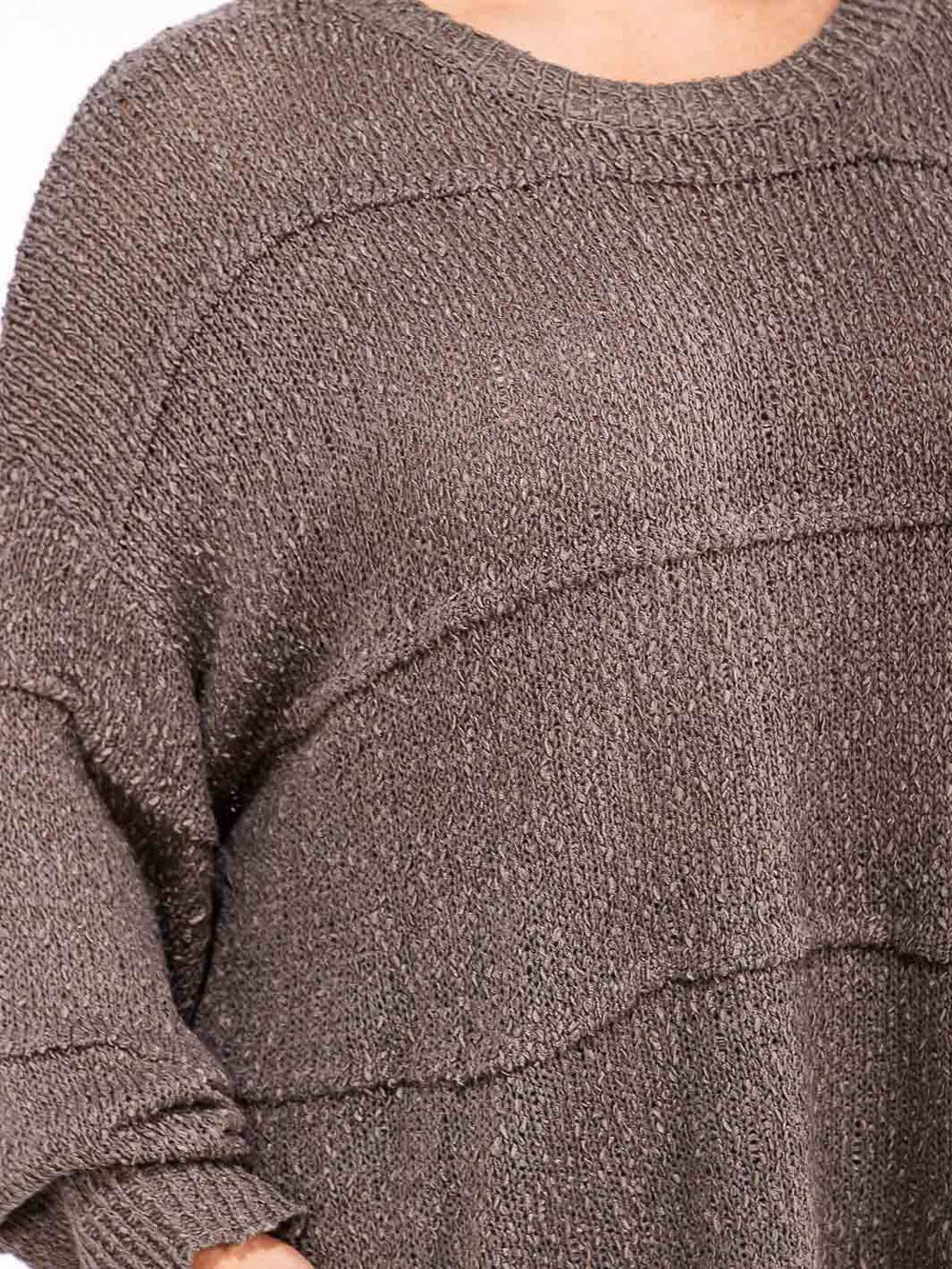 PLUS SIZE LONG SLEEVE KNIT PULLOVER SWEATER