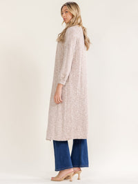 WOMEN'S LONG SLEEVE OPEN FRONT FRONT POCKETS CARDIGAN