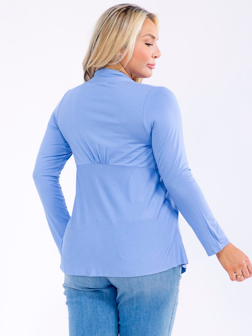 PLUS SIZE LONG SLEEVE OPEN FRONT CARDIGAN