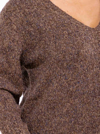 PLUS SIZE LONG SLEEVE KNIT PULLOVER SWEATER