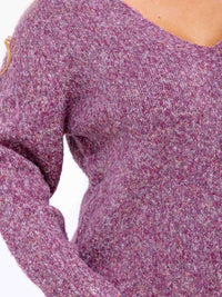 PLUS SIZE LONG SLEEVE KNIT PULLOVER SWEATER