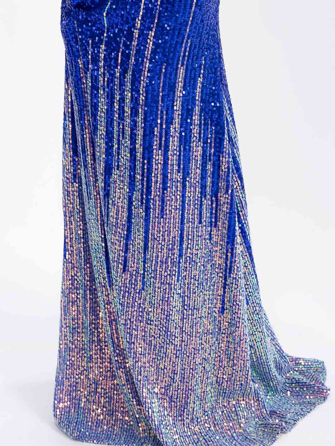 WOMEN'S SLEEVELESS CUT OUT HALTER NECK MULTI SEQUINS BODYCON MAXI DRESS