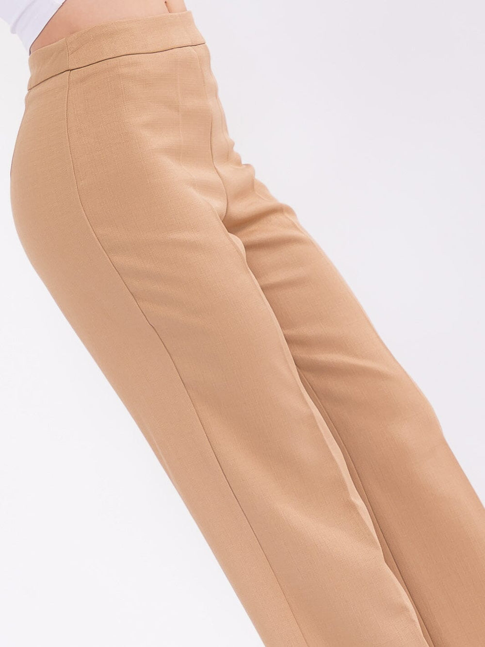 WOMEN'S ZIP UP WIDE LEG PANTS