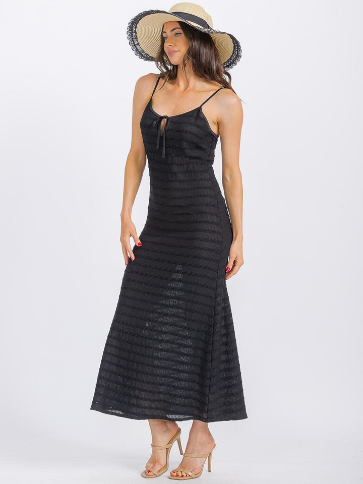 WOMEN'S SLEEVELESS BODYCON KNIT MAXI DRESS