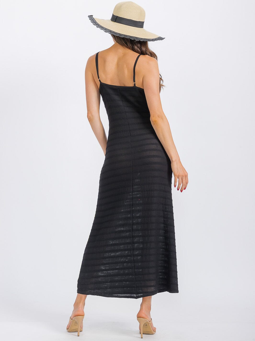 WOMEN'S SLEEVELESS BODYCON KNIT MAXI DRESS