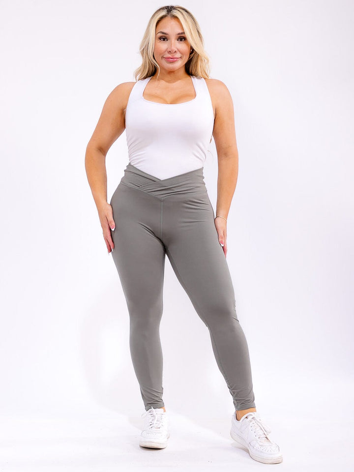 PLUS SIZE ELASTIC WAIST SKINNY LEGGINGS