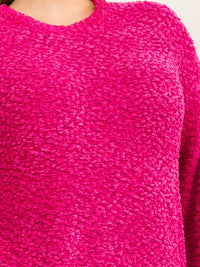 PLUS SIZE LONG SLEEVE DETAILED PULLOVER SWEATER