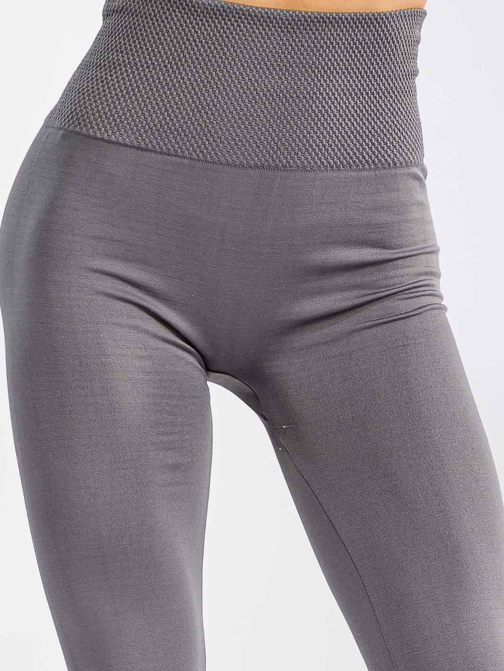 WOMEN'S ELASTIC WAIST FLEECE LEGGINGS