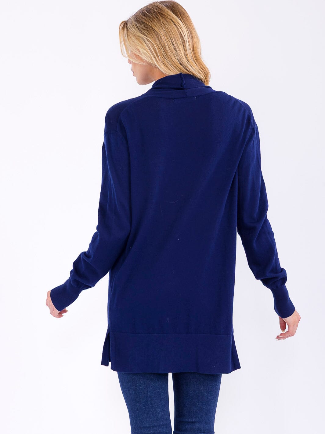 WOMEN'S LONG SLEEVE OPEN FRONT CARDIGAN