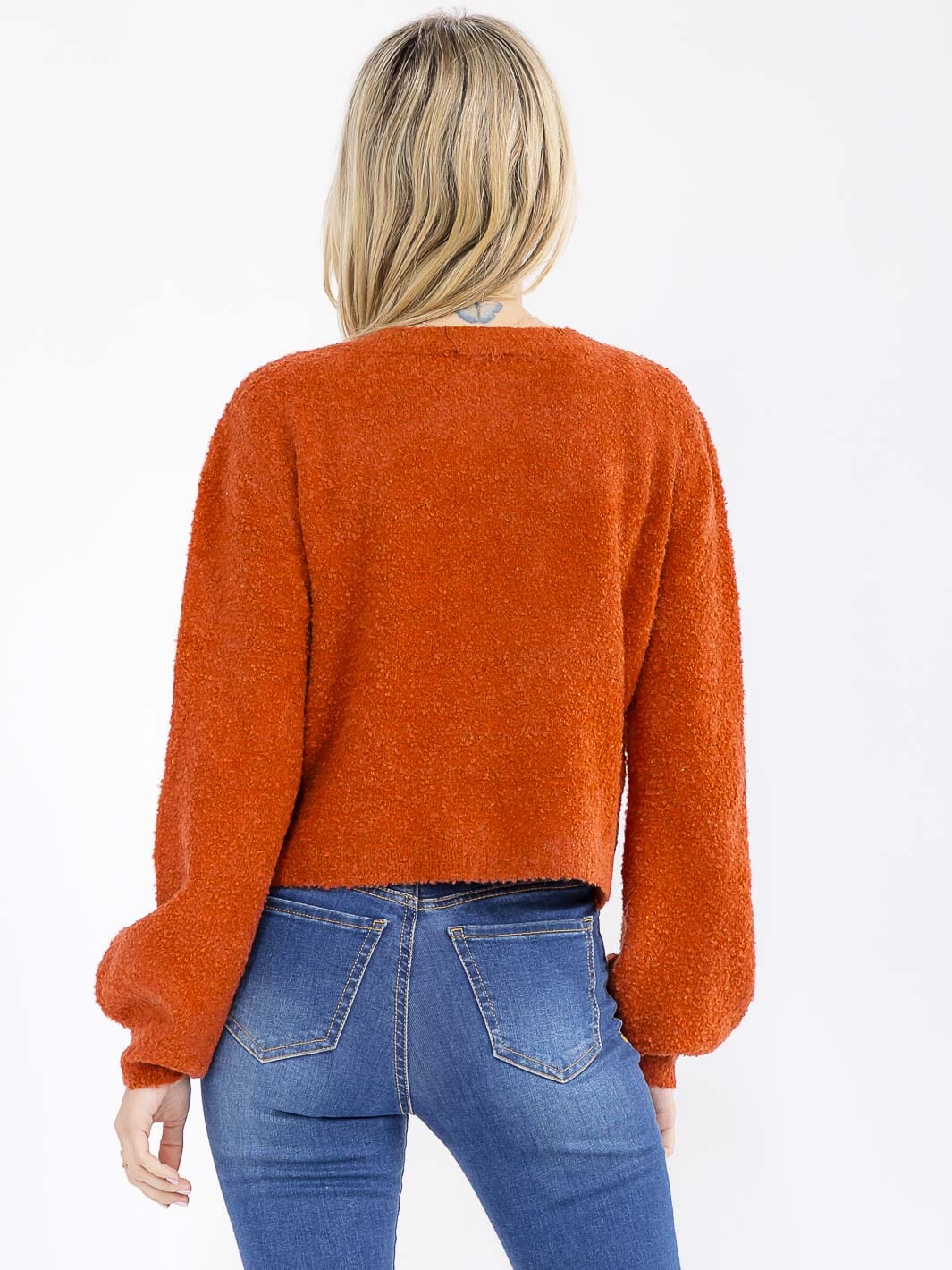 WOMEN'S LONG SLEEVE BUTTON UP CARDIGAN & TANK TOP 2PC.SET