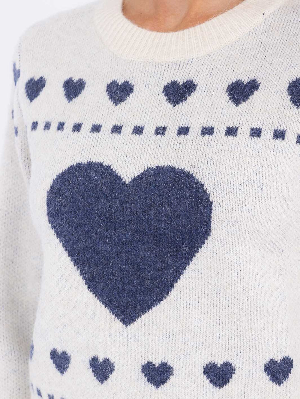 WOMEN'S LONG SLEEVE GRAPHIC PULLOVER KNIT SWEATER