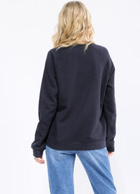 WOMEN'S LONG SLEEVE SOLID BASIC PULLOVER SWEATER