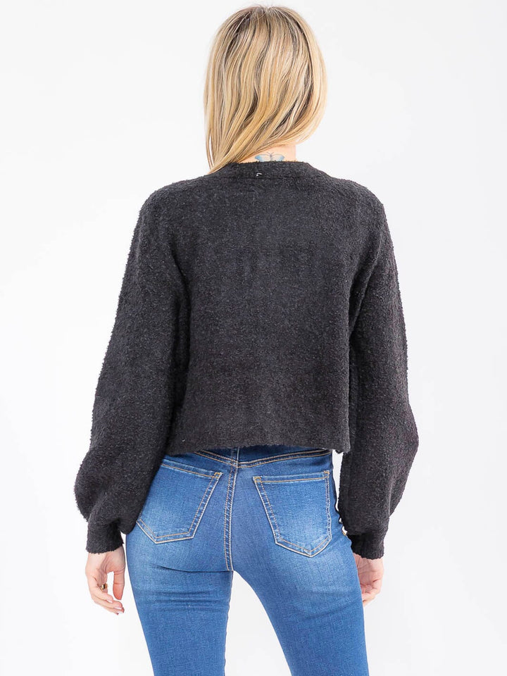 WOMEN'S LONG SLEEVE BUTTON UP CARDIGAN & TANK TOP 2PC.SET