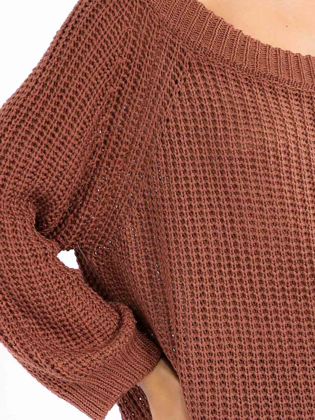 WOMEN'S LONG SLEEVE KNIT PULLOVER SWEATER