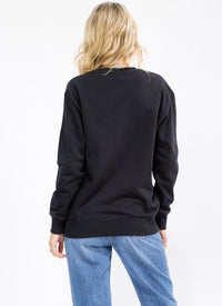 WOMEN'S LONG SLEEVE GRAPHIC PULLOVER SWEATER