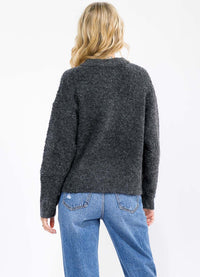 WOMEN'S LONG SLEEVE ZIP UP COLORBLOCK STRIPES SWEATER
