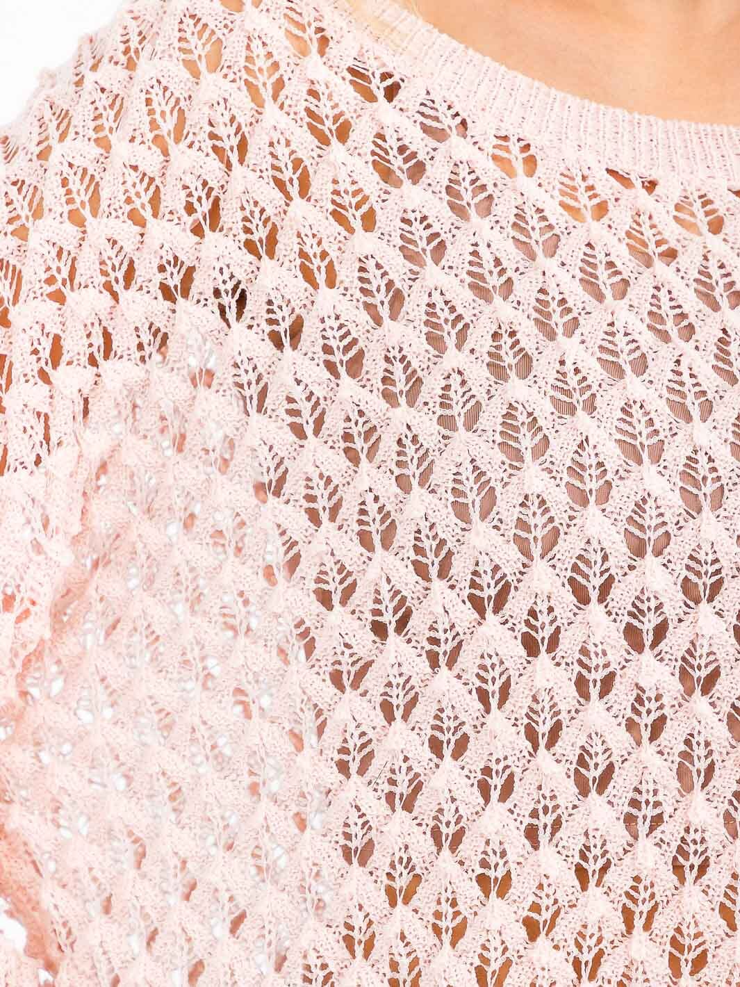 WOMEN'S LONG SLEEVE V-NECK KNIT PULLOVER TOP