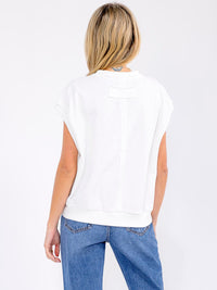 WOMEN'S SHORT SLEEVE SOLID BASIC TOP